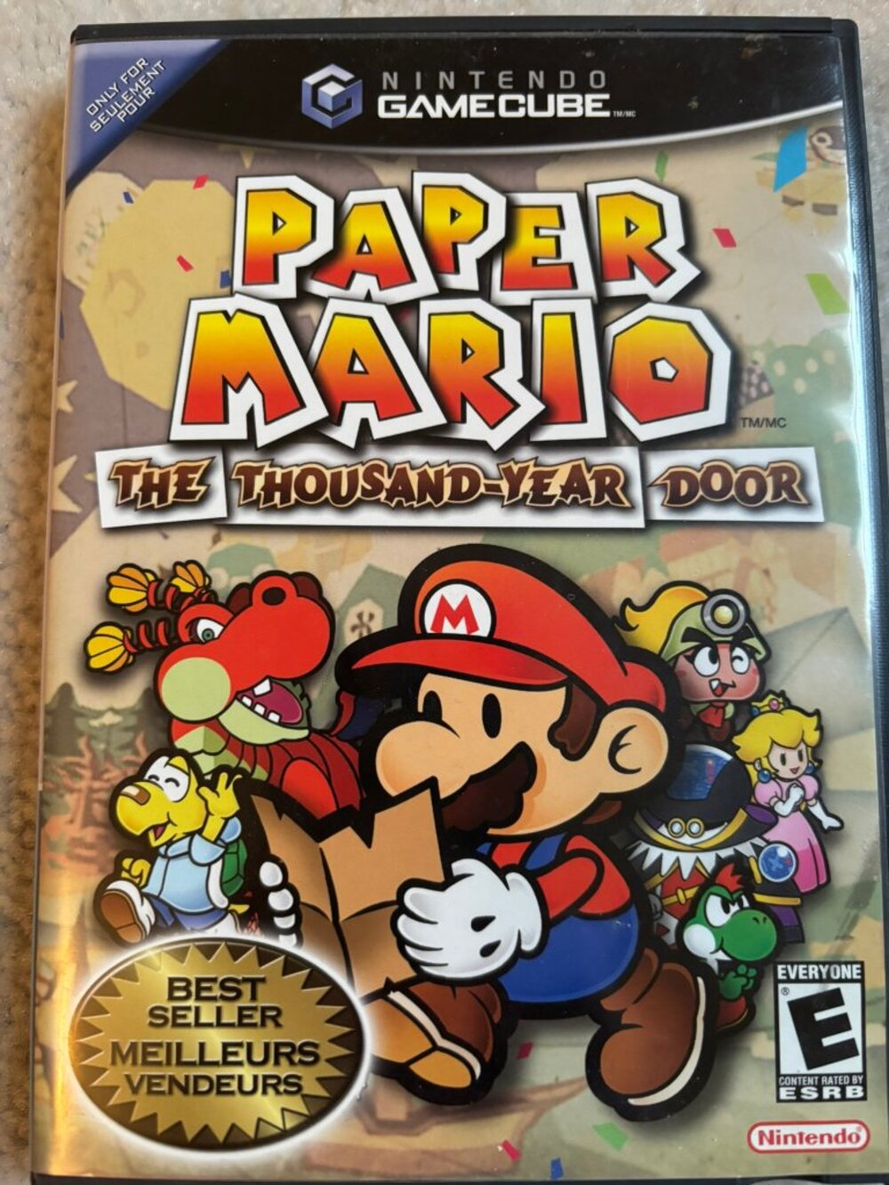 Paper Mario The Thousand-Year Door GameCube CIB Best Seller Complete